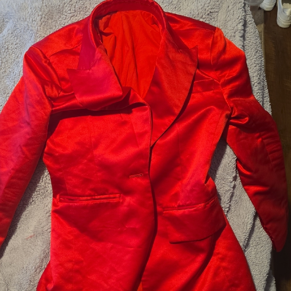 Elegant Red Women's Jacket